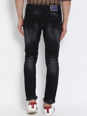 blue cotton washed jeans - 15713463 - Standard Image - 3