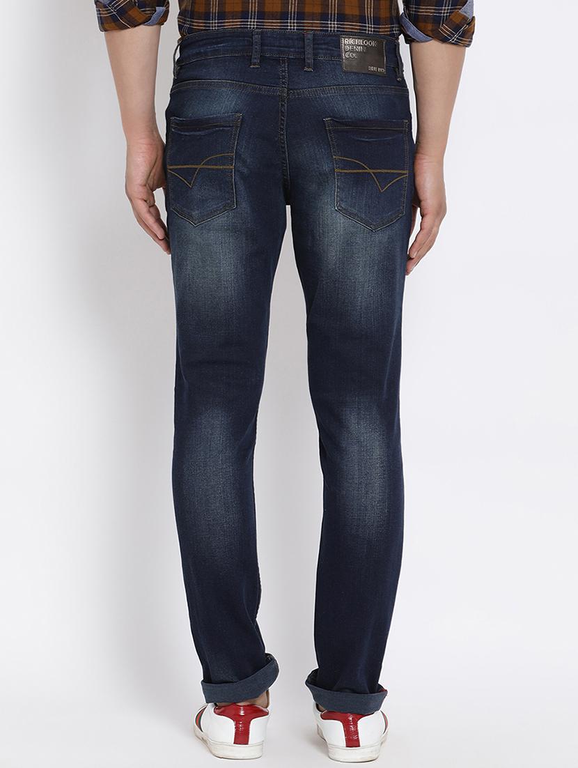 blue cotton washed jeans - 15713465 - Zoom Image - 3