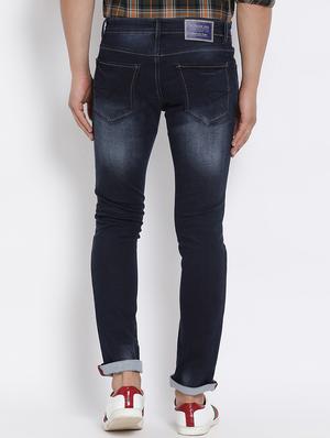 blue cotton washed jeans - 15713467 - Standard Image - 3