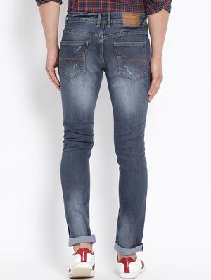 blue cotton washed jeans - 15713469 - Standard Image - 3