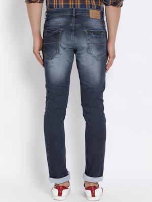 blue cotton washed jeans - 15713474 - Standard Image - 3