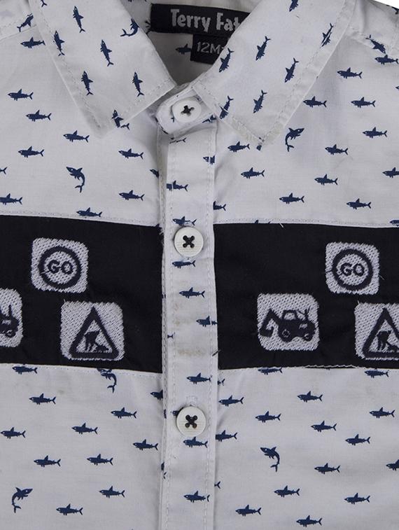 white cotton shirt - 15714337 - Zoom Image - 3