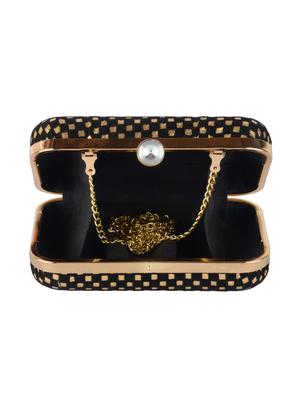 black velvet box clutch - 15715929 - Standard Image - 3