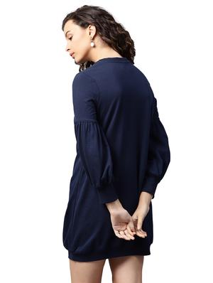 lantern sleeve sweatshirt dress - 15716875 - Standard Image - 3