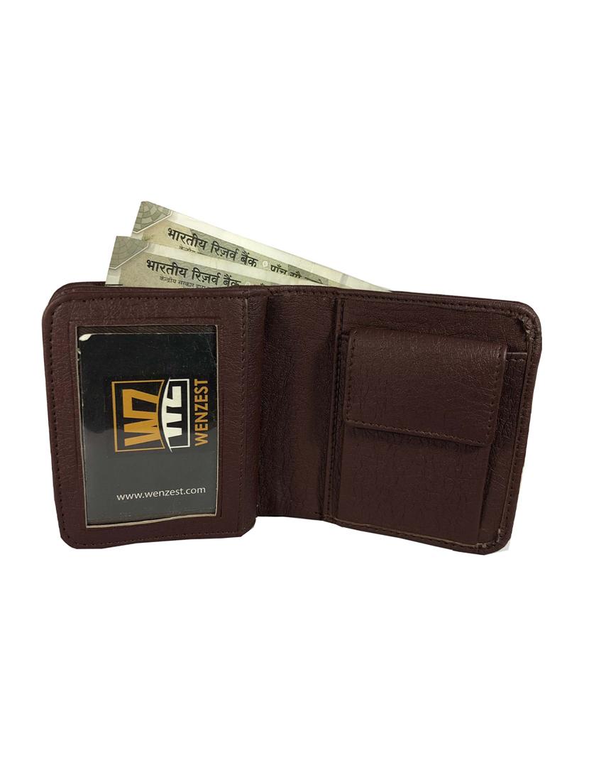brown leatherette wallet - 15717937 - Zoom Image - 3