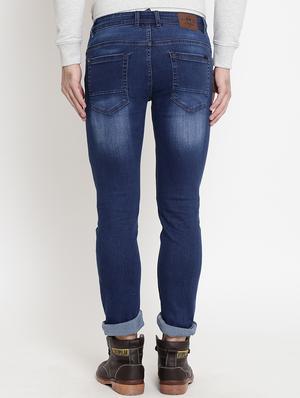 blue cotton washed jeans - 15721453 - Standard Image - 3