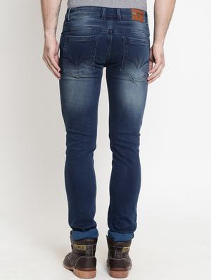 blue cotton washed jeans - 15721458 - Standard Image - 3