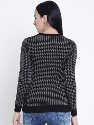 crew neck ribbed edge pulover - 15721735 - Standard Image - 3