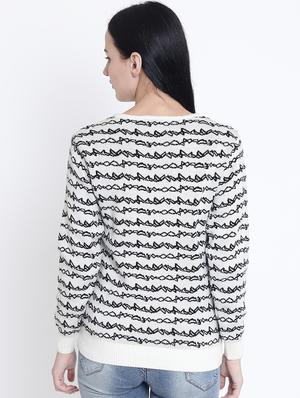 round neck ribbed edge pullover - 15721736 - Standard Image - 3