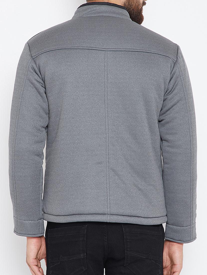 grey polyester casual jacket - 15722131 - Zoom Image - 3