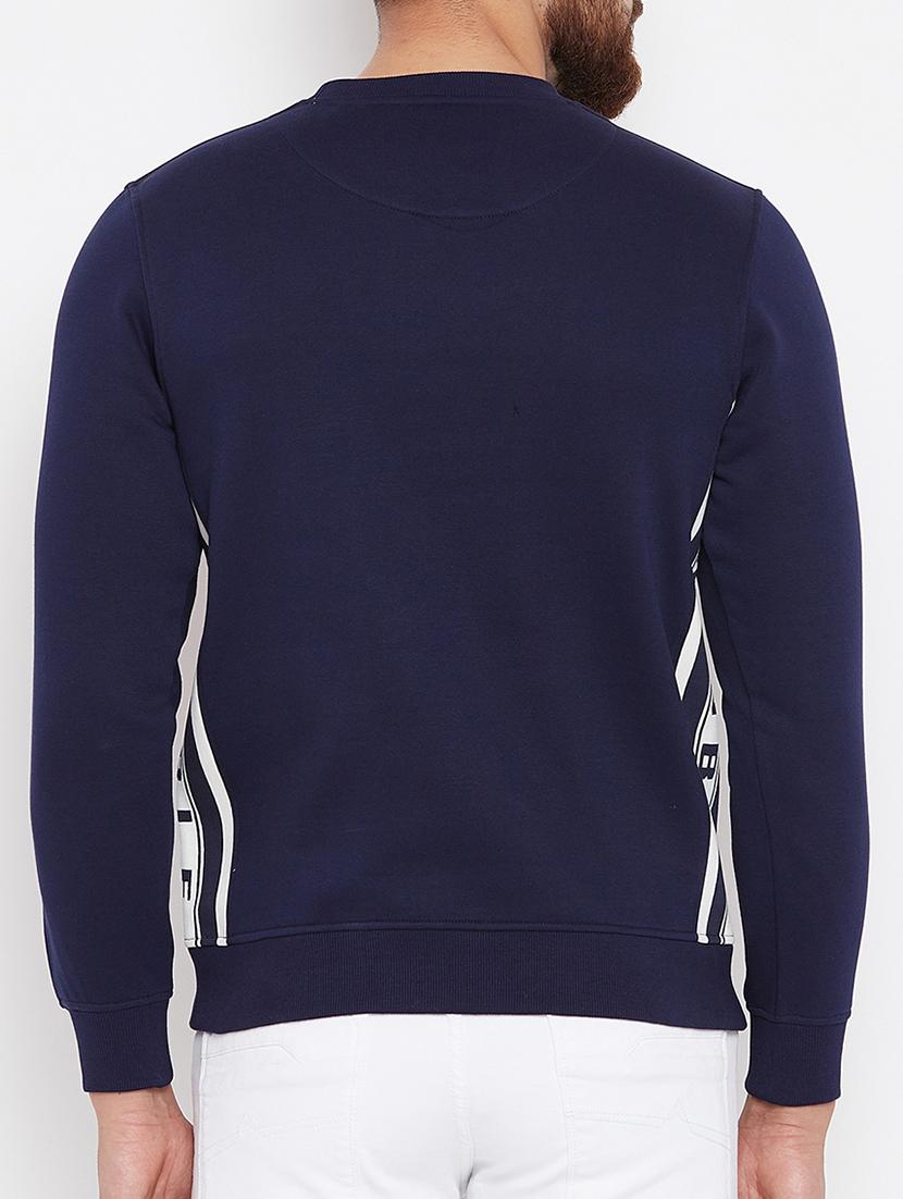 navy blue cotton sweatshirt - 15722227 - Zoom Image - 3
