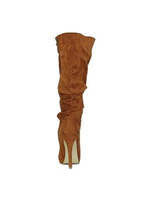 tan knee length boot - 15722328 - Standard Image - 3