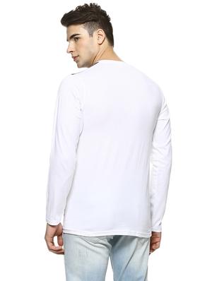 white cotton color block t-shirt - 15725947 - Standard Image - 3