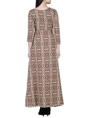 animal print maxi dress - 15726074 - Standard Image - 3