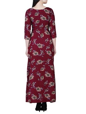 floral flared maxi dress - 15726077 - Standard Image - 3