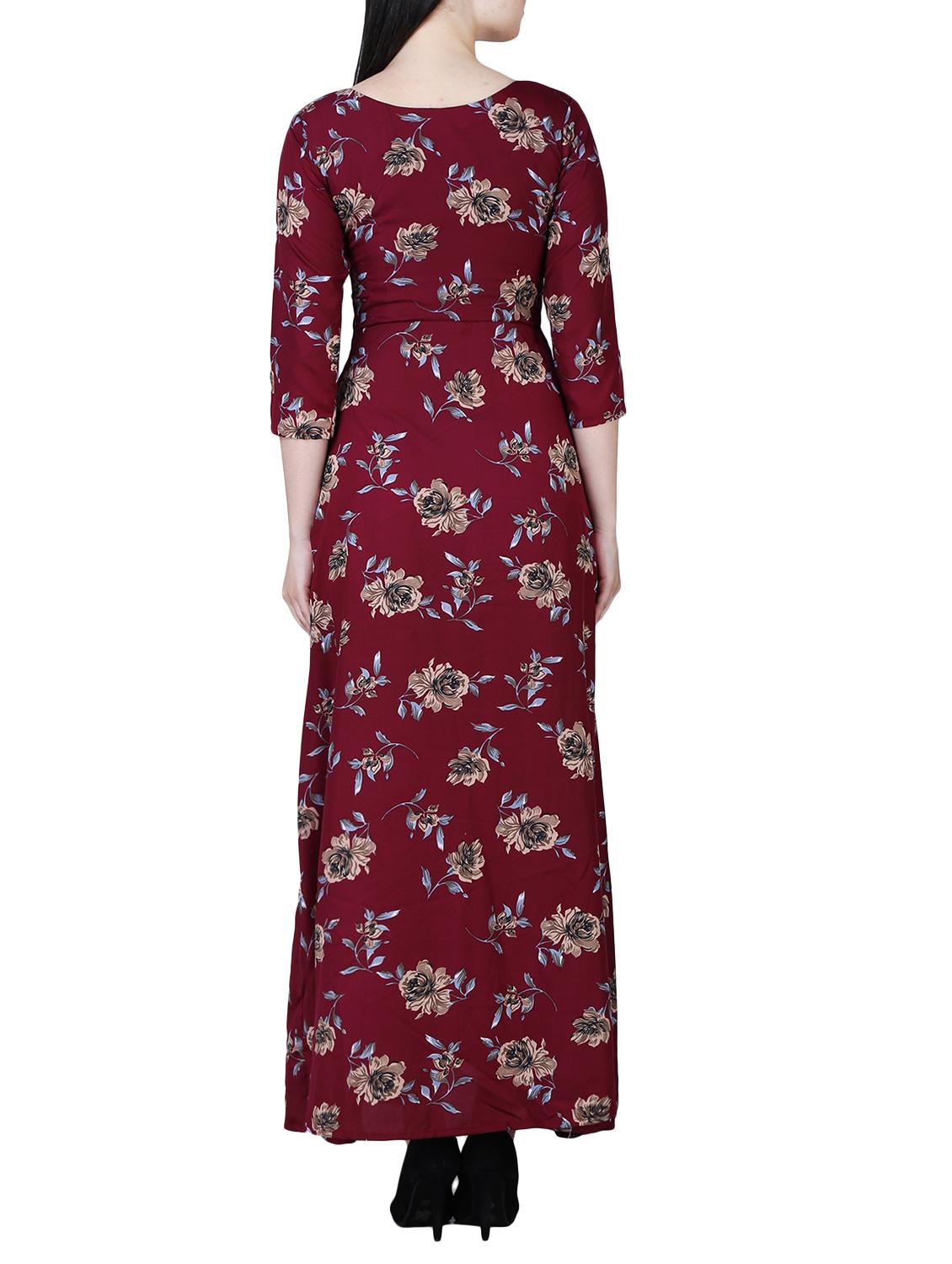 floral flared maxi dress - 15726077 - Zoom Image - 3