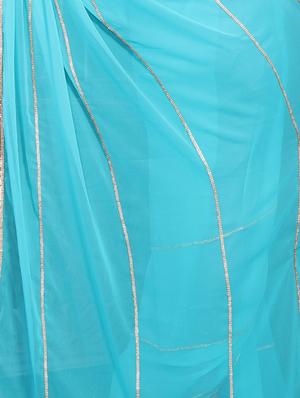 embellished lace border saree with blouse - 15726251 - Standard Image - 3