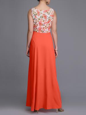 floral lace maxi dress - 15726267 - Standard Image - 3