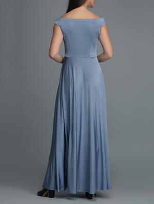 off shoulder flared maxi dress - 15726278 - Standard Image - 3