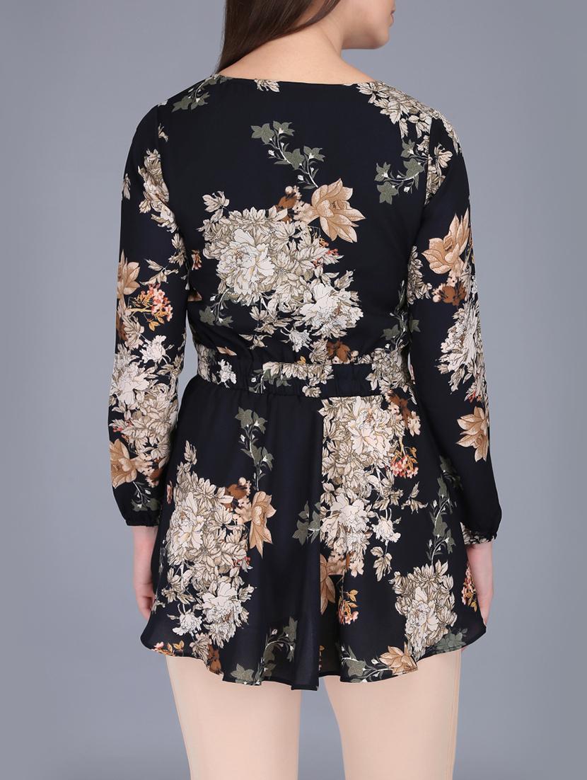 floral asymmetric peplum top - 15726287 - Zoom Image - 3