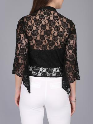 choker neck lace top - 15726292 - Standard Image - 3