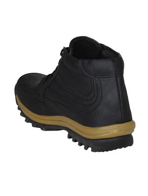 black leatherette low ankle boots - 15726574 - Standard Image - 3