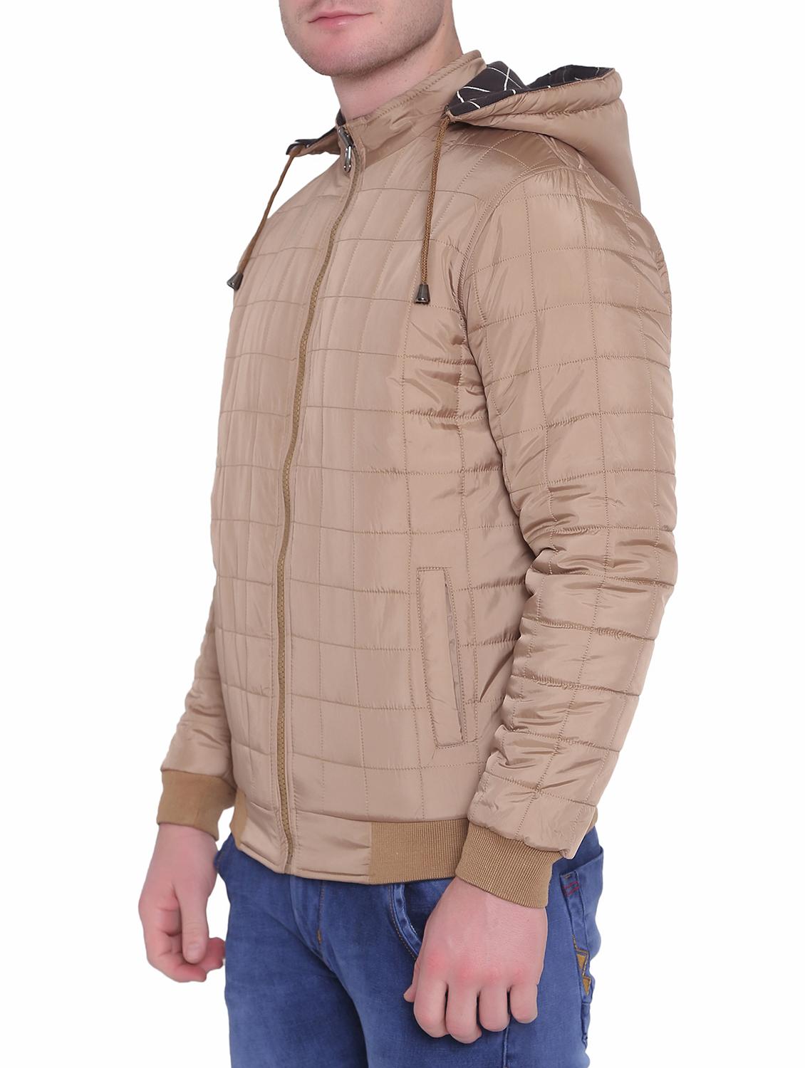 brown polyester blend reversible jacket - 15726591 - Zoom Image - 3