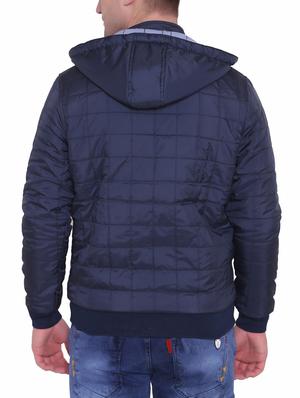 blue polyester blend reversible jacket - 15726593 - Standard Image - 6