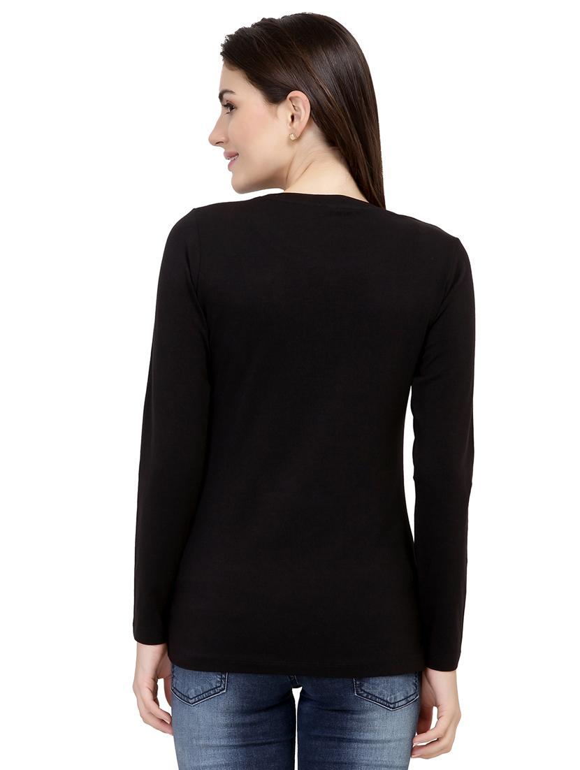 slogan print long sleeved tee - 15726880 - Zoom Image - 3