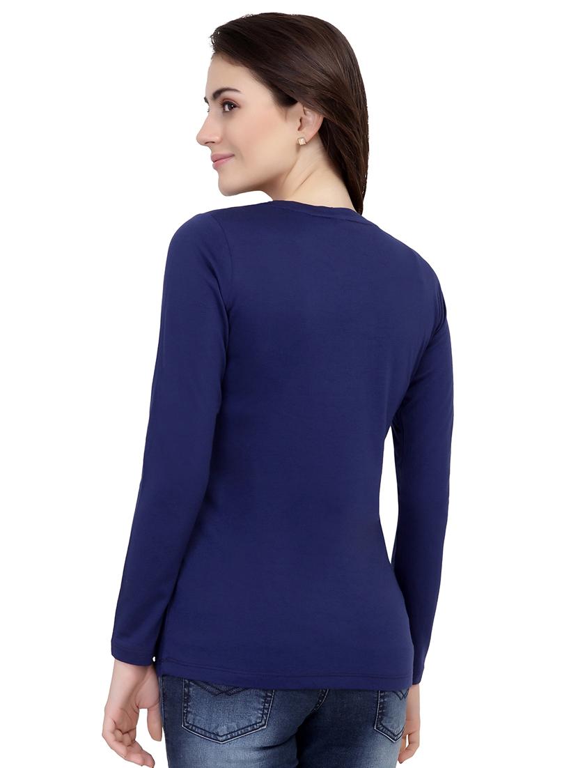 slogan print long sleeved tee - 15726882 - Zoom Image - 3