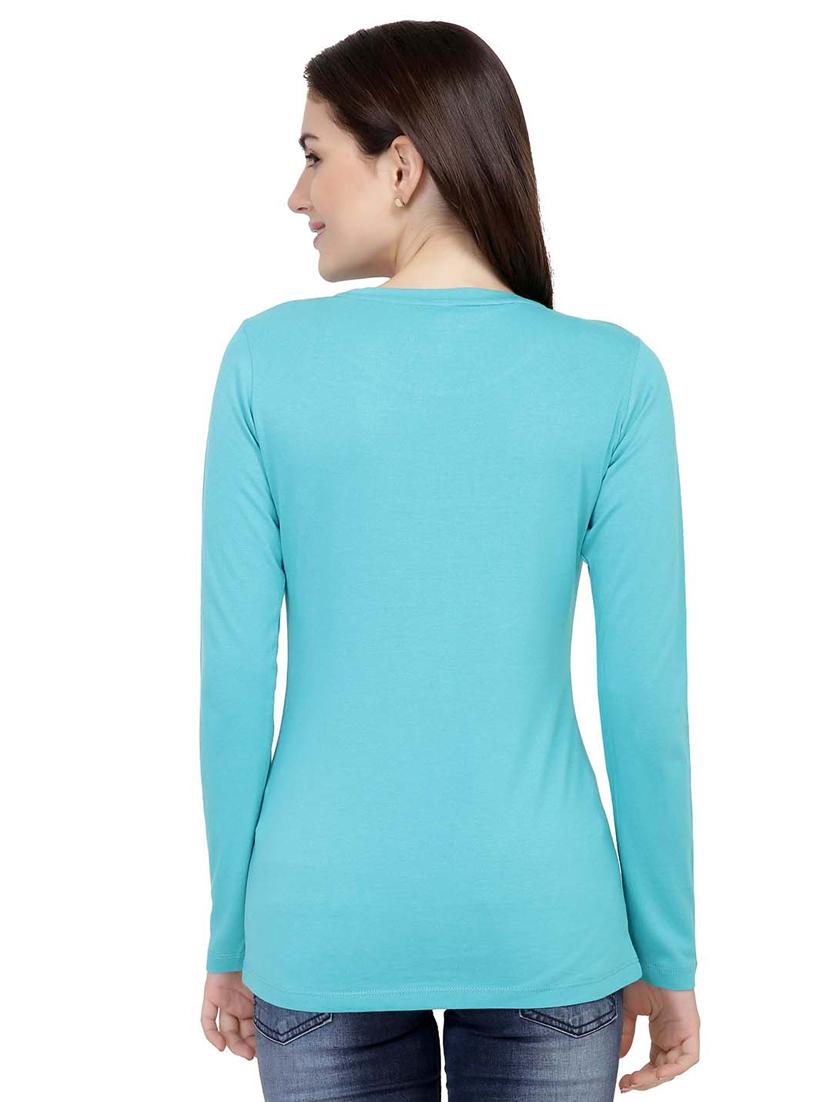 Slogan Print Long Sleeved Tee - 15726883 - Zoom Image - 3