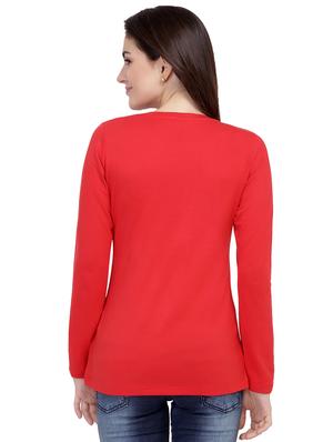 Slogan Print Long Sleeved Tee - 15726886 - Standard Image - 3