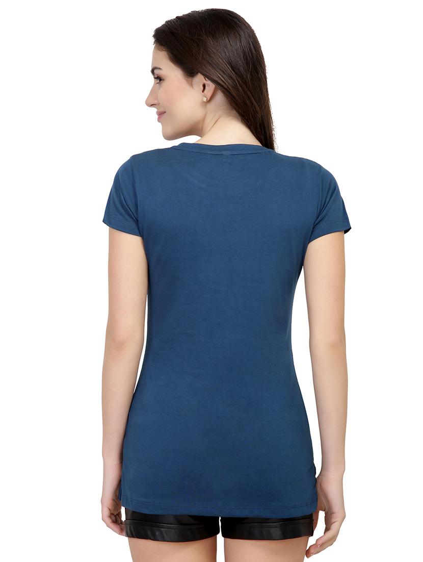 Slogan Print Short Sleeved Tee - 15726890 - Zoom Image - 3