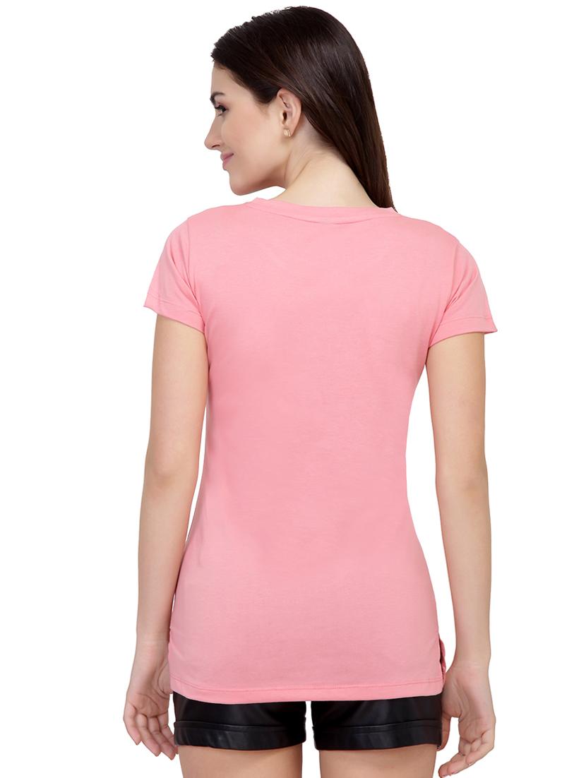 Slogan Print Short Sleeved Tee - 15726894 - Zoom Image - 3