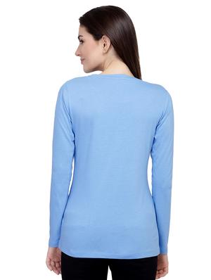 Slogan Print Round Neck Tee - 15726950 - Standard Image - 3