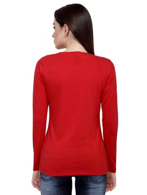 Slogan Print Round Neck Tee - 15726953 - Standard Image - 3
