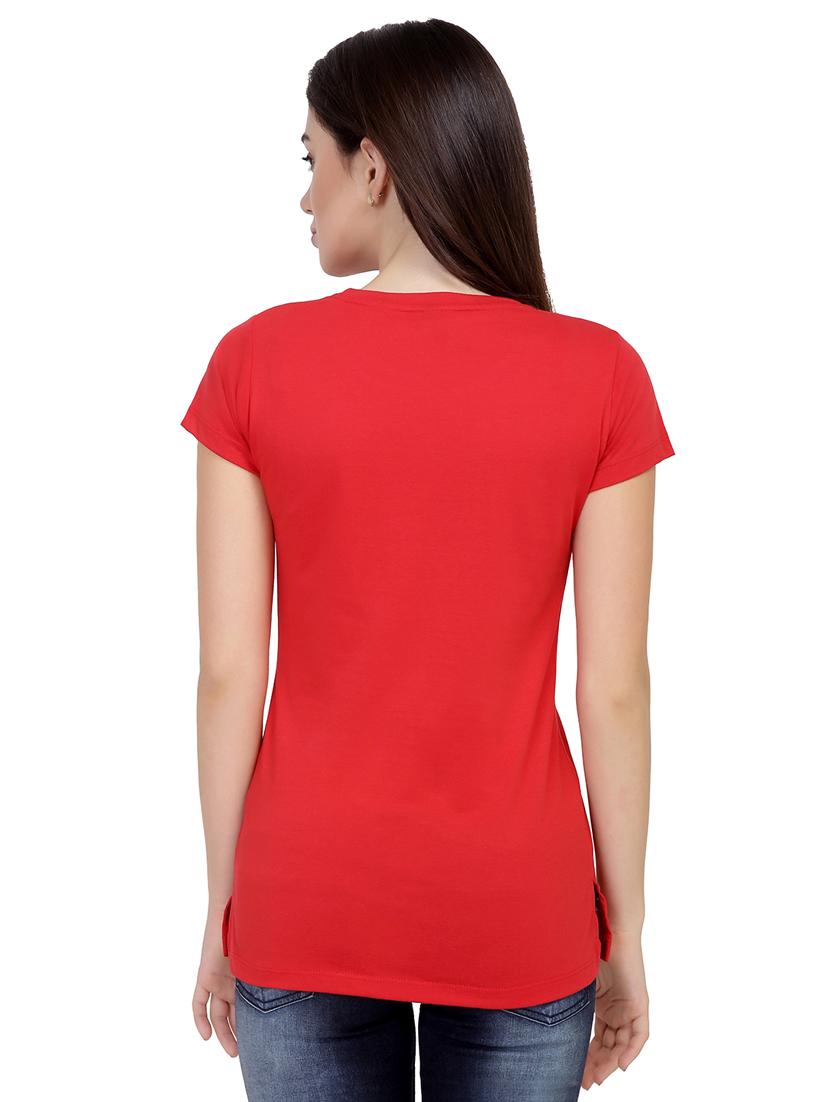 Slogan Print Short Sleeved Tee - 15726961 - Zoom Image - 3