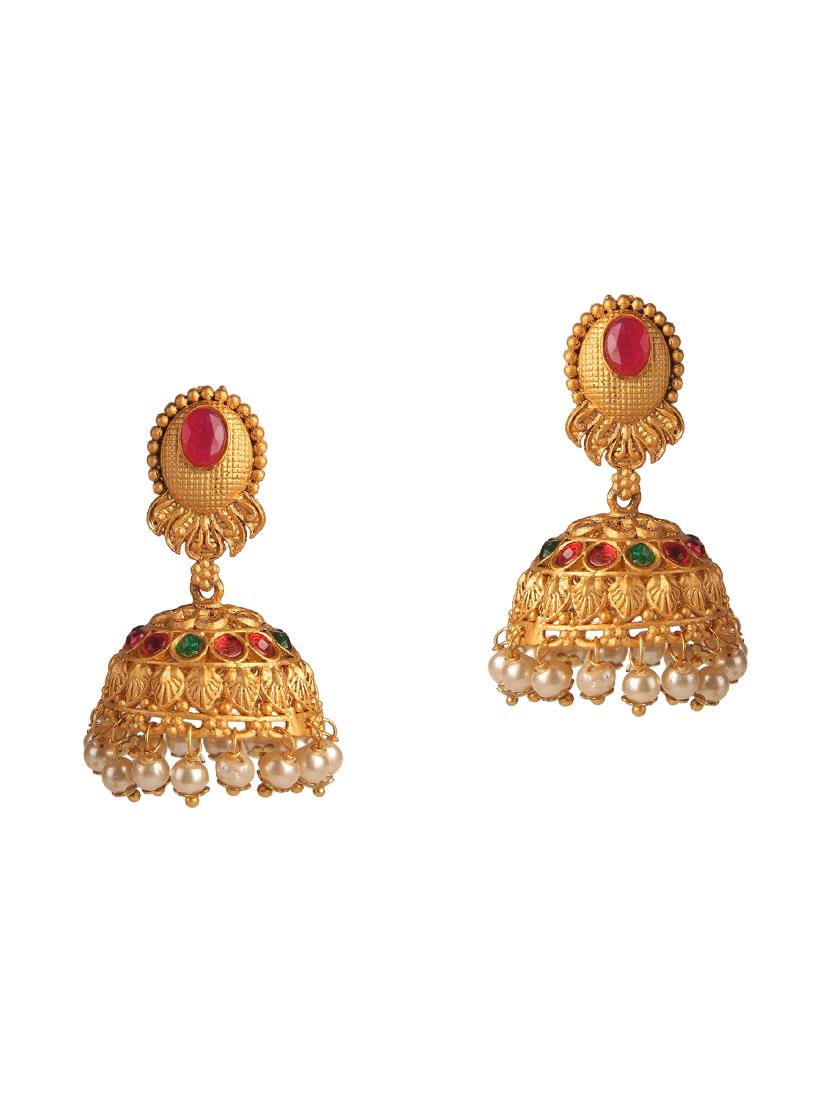 Gold Tone Necklace & Earrings Set - 15726999 - Zoom Image - 3