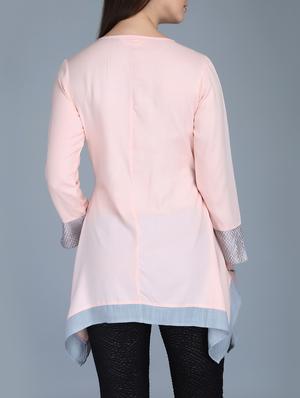 faux button detail asymmetric tunic - 15727039 - Standard Image - 3