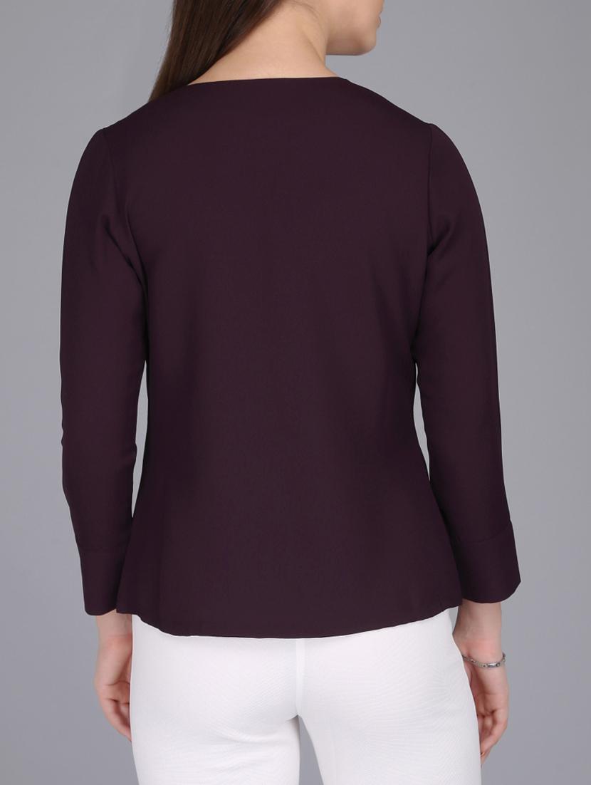 plum button detail shrug - 15727043 - Zoom Image - 3