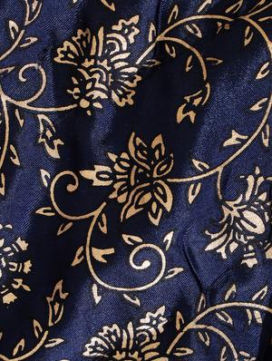 Blue Base Golden Elephant Print Single Quilt - 15727147 - Standard Image - 6