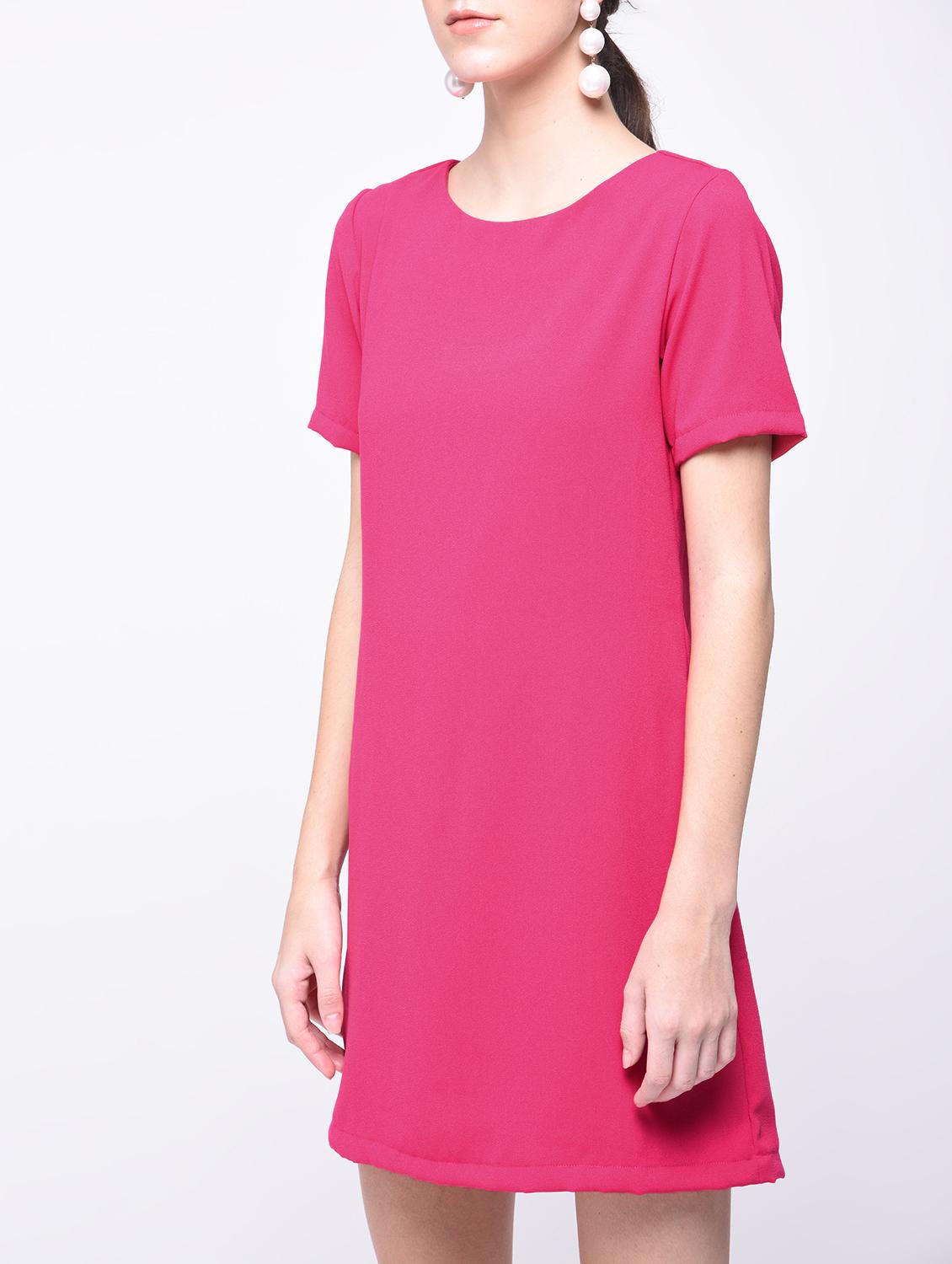 zipper closure a-line dress - 15727248 - Zoom Image - 3