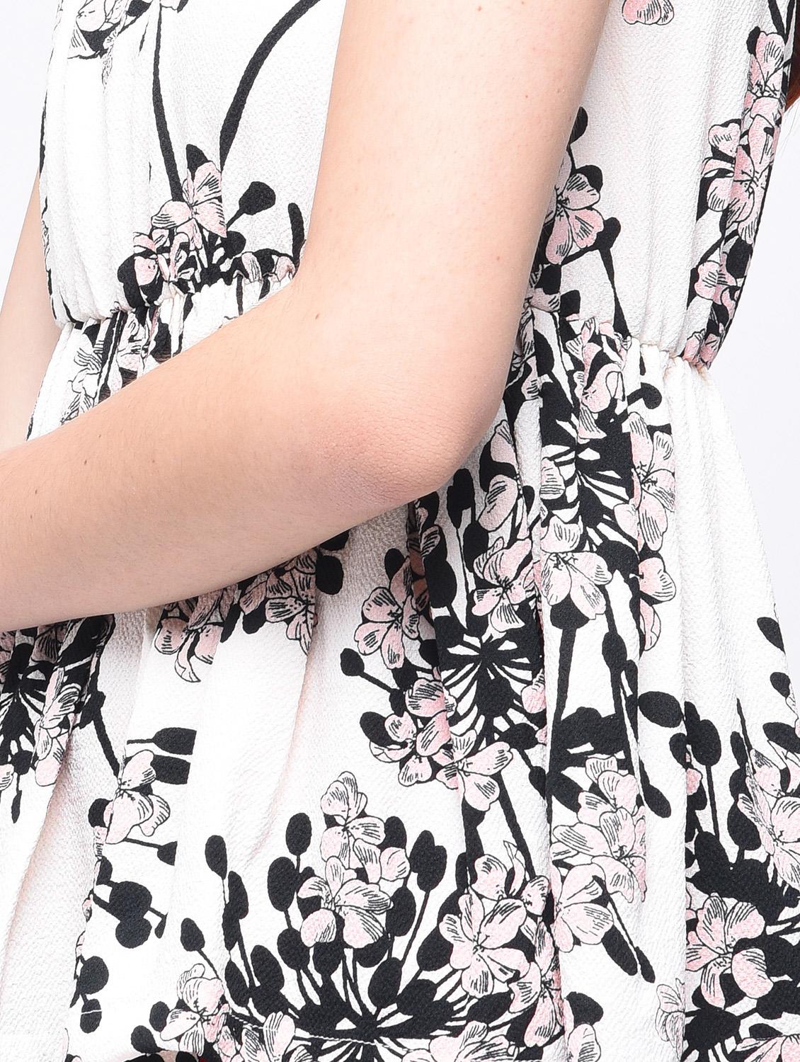 gathered waist floral top - 15727251 - Zoom Image - 6