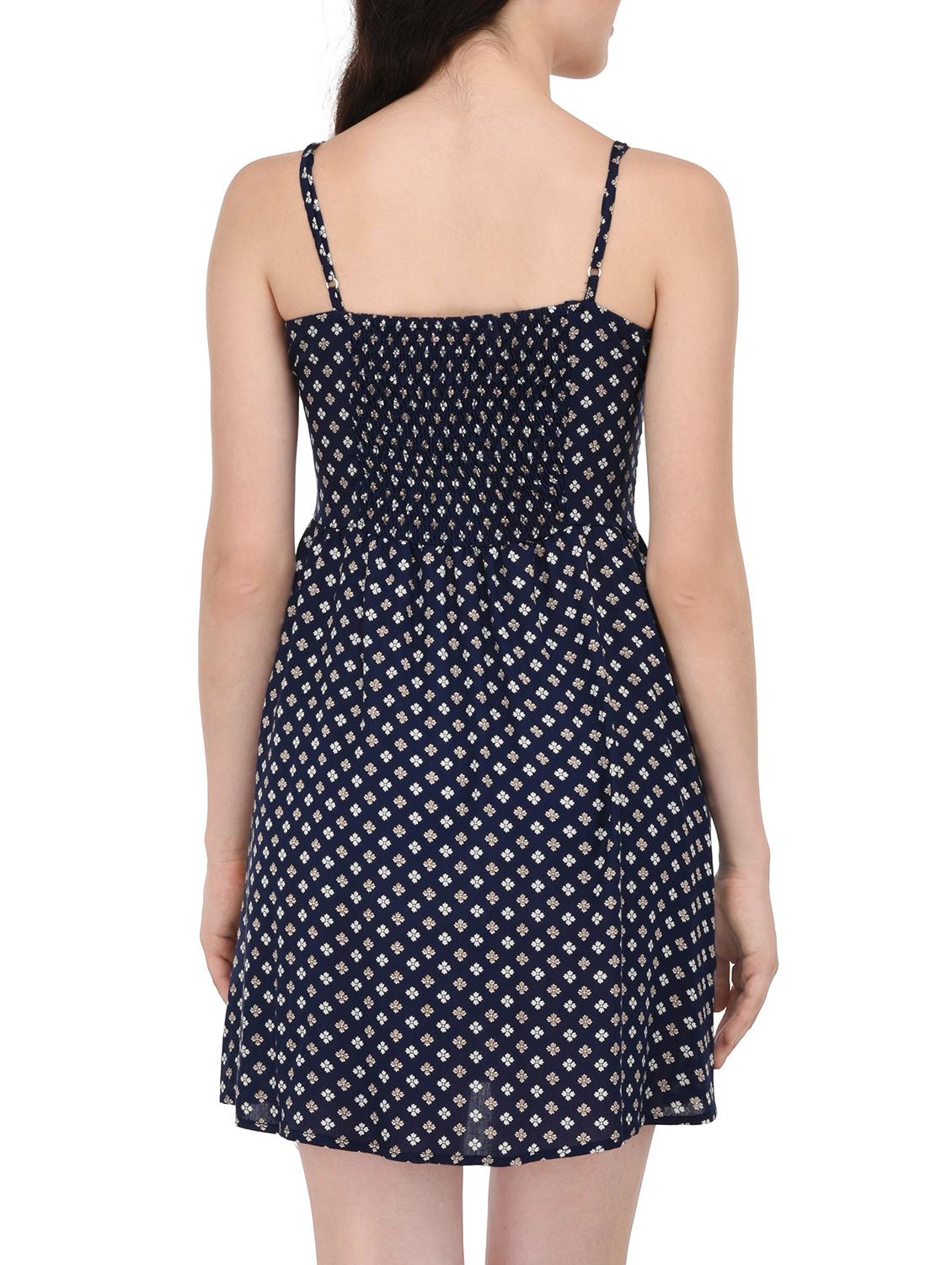 smocked back gathered waist dress - 15727260 - Zoom Image - 3