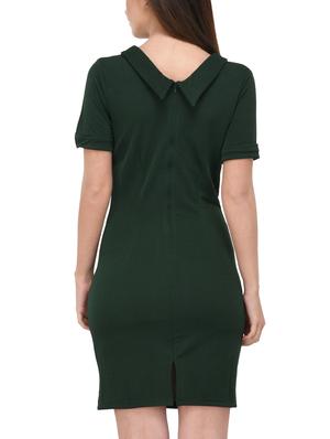 turn up sleeved sheath dress - 15727268 - Standard Image - 3