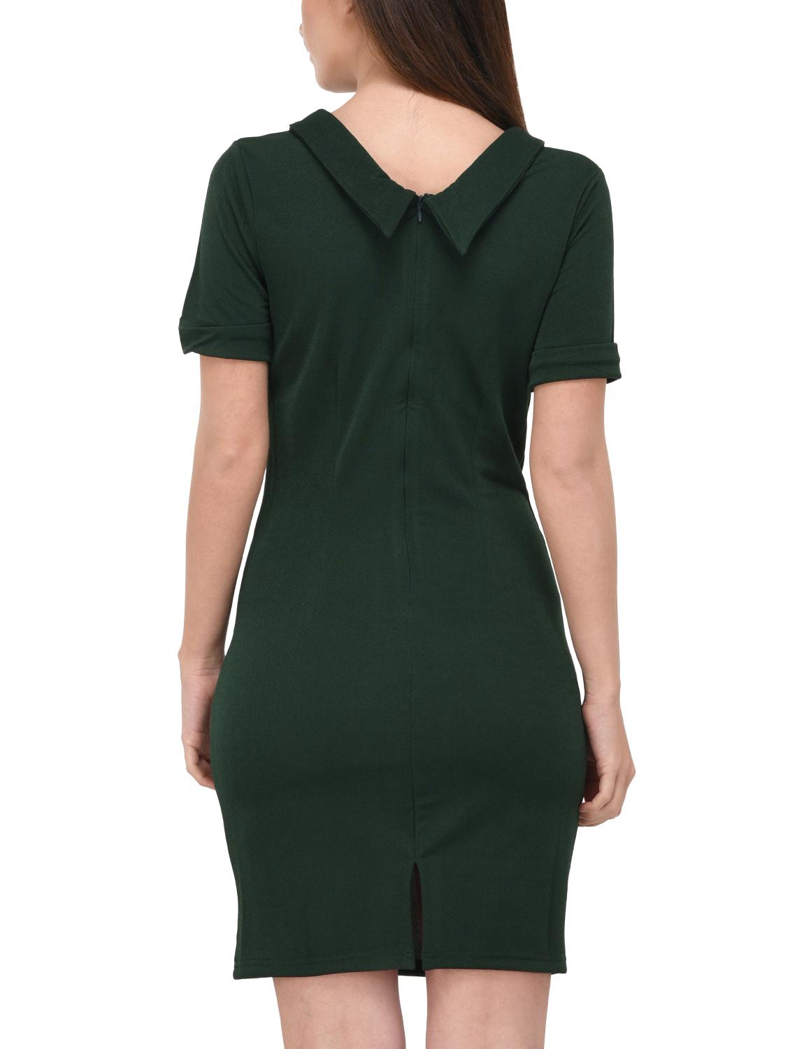 turn up sleeved sheath dress - 15727268 - Zoom Image - 3