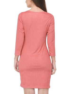 criss cross neck detail sheath dress - 15727270 - Standard Image - 3