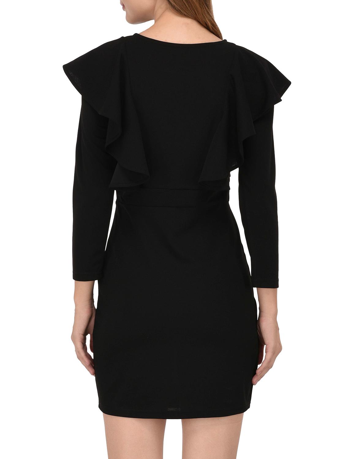 ruffled detail sheath dress - 15727276 - Zoom Image - 3