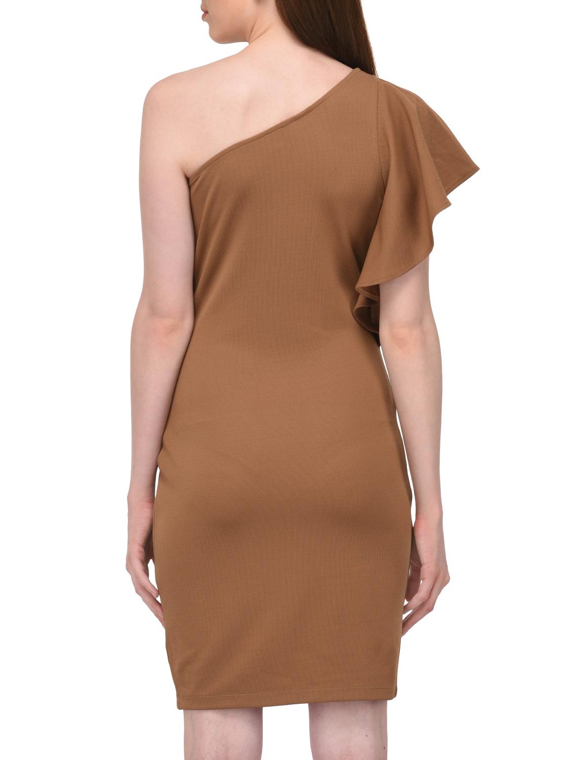 single shoulder sheath dress - 15727277 - Zoom Image - 3
