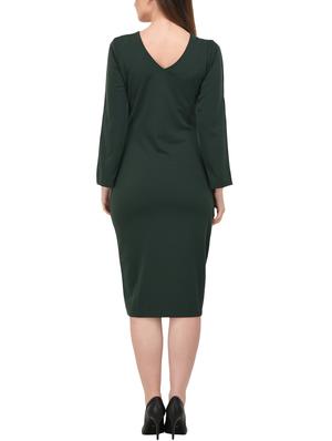 high slit v-neck dress - 15727281 - Standard Image - 3